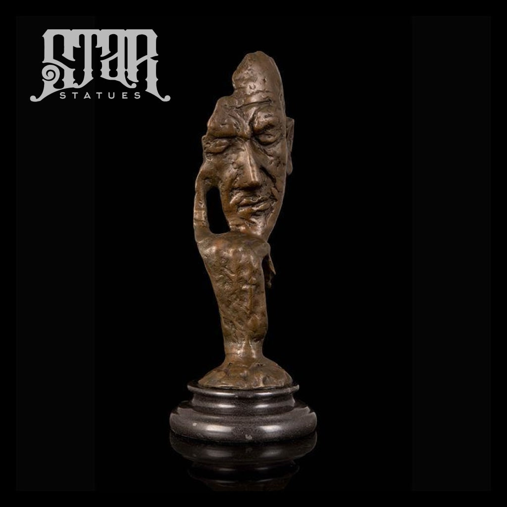 Thinker Head Bust | Abstract Sculpture | Bronze Statue - Star Statues