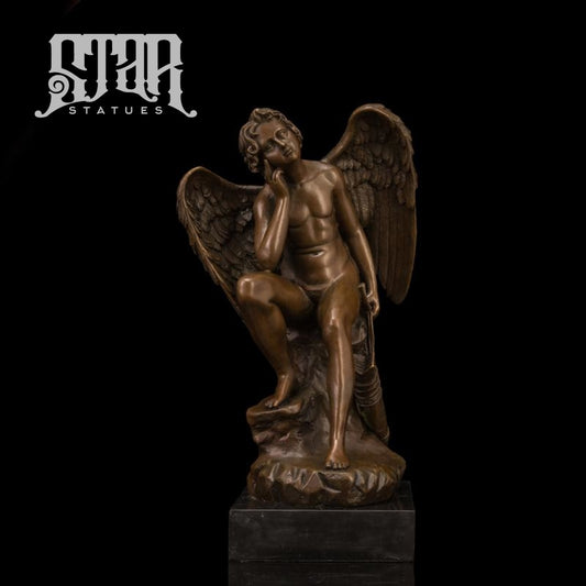 Thinking Cupid | Western Art Sculpture Bronze Statue