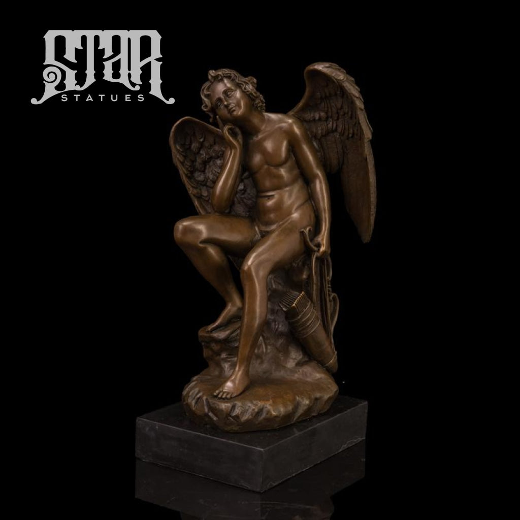 Thinking Cupid | Western Art Sculpture Bronze Statue