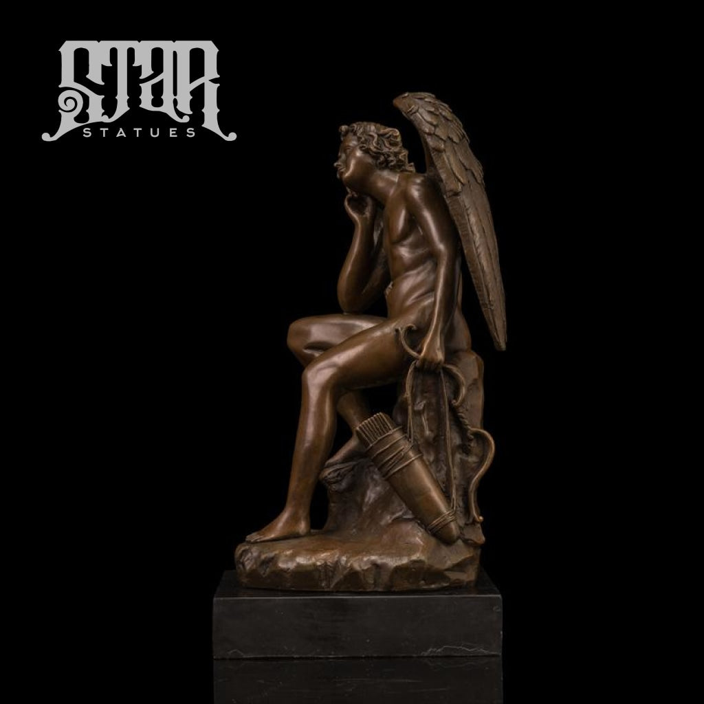 Thinking Cupid | Western Art Sculpture Bronze Statue