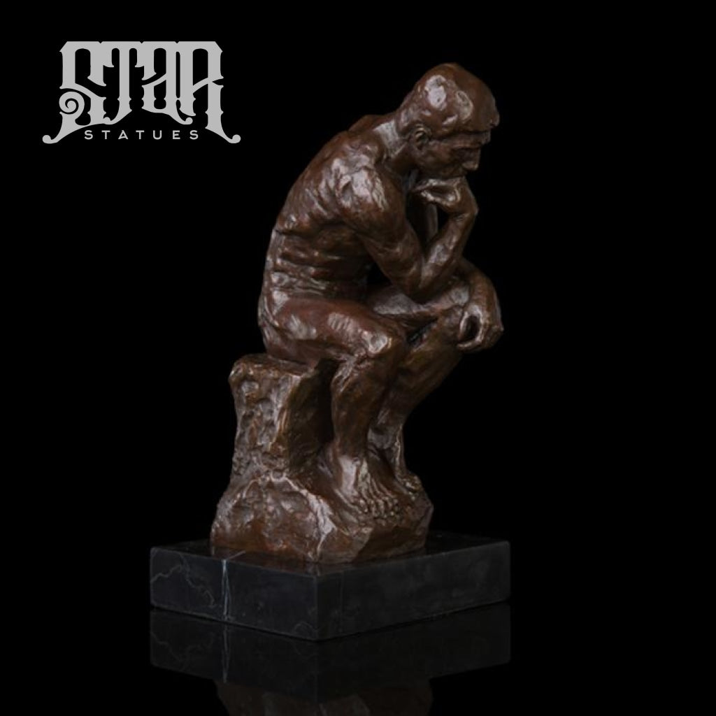 Thinking Man By Rodin | Western Art Sculpture Bronze Statue