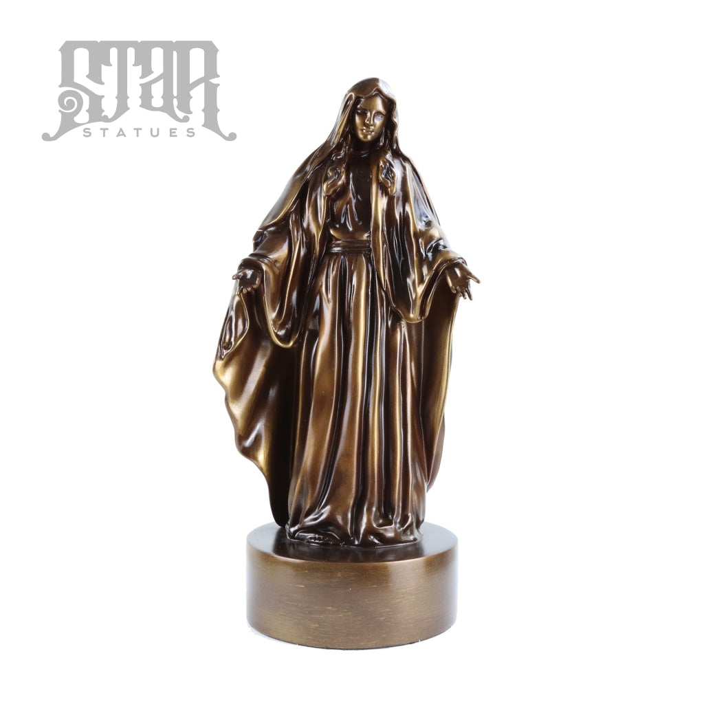 Virgin Mary Bronze Statue - Star Statues