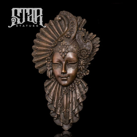 Wall Face Art Ii | Western Sculpture Bronze Statue