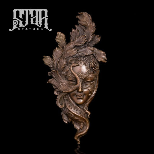 Wall Face Art Iiii | Western Sculpture Bronze Statue