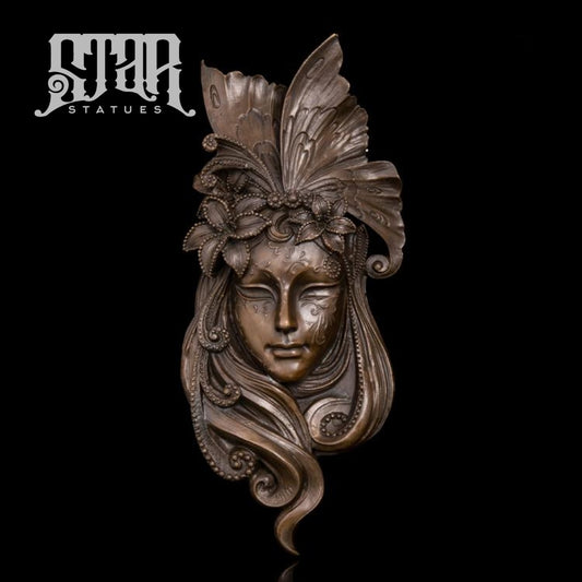 Wall Face Art | Western Sculpture Bronze Statue