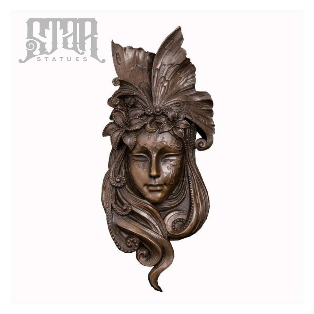Wall Face Art | Western Sculpture Bronze Statue